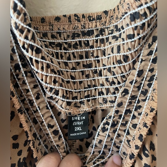 Shein Curve Cheetah Print Pants - Picture 2 of 2